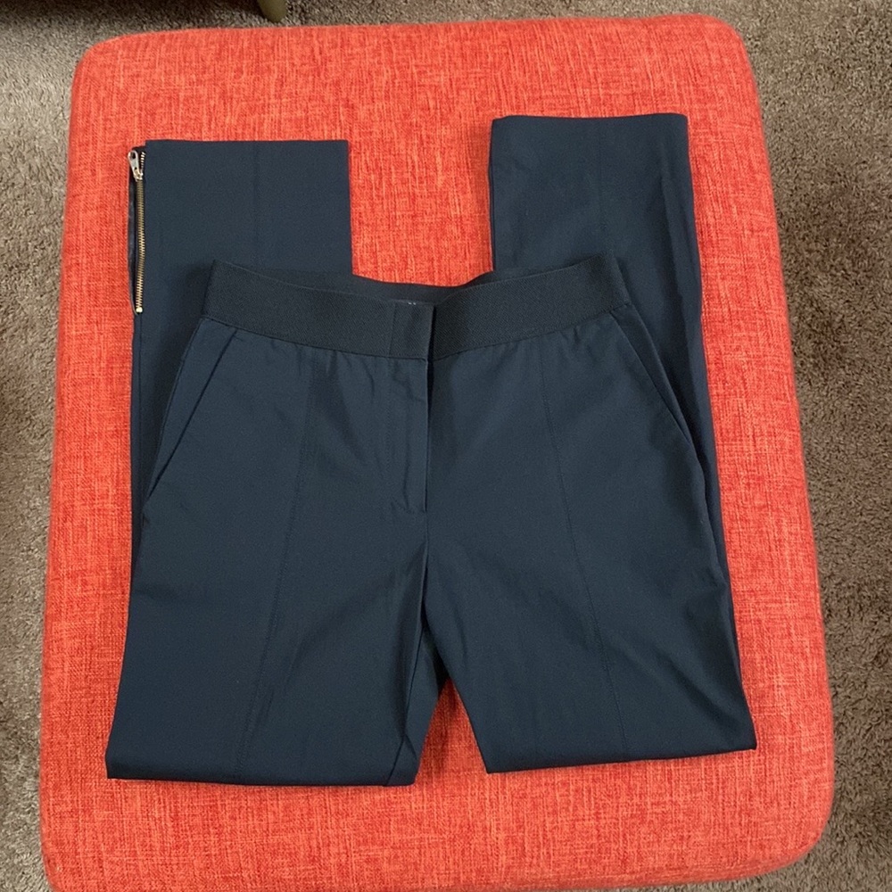 Hugo Boss Black Zipper Ankle Cropped Trouser Pants